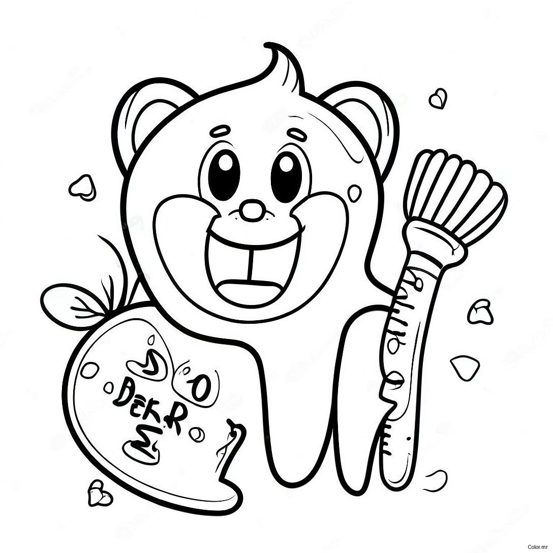 Children S Dental Health Month Coloring Page 74465 61434
