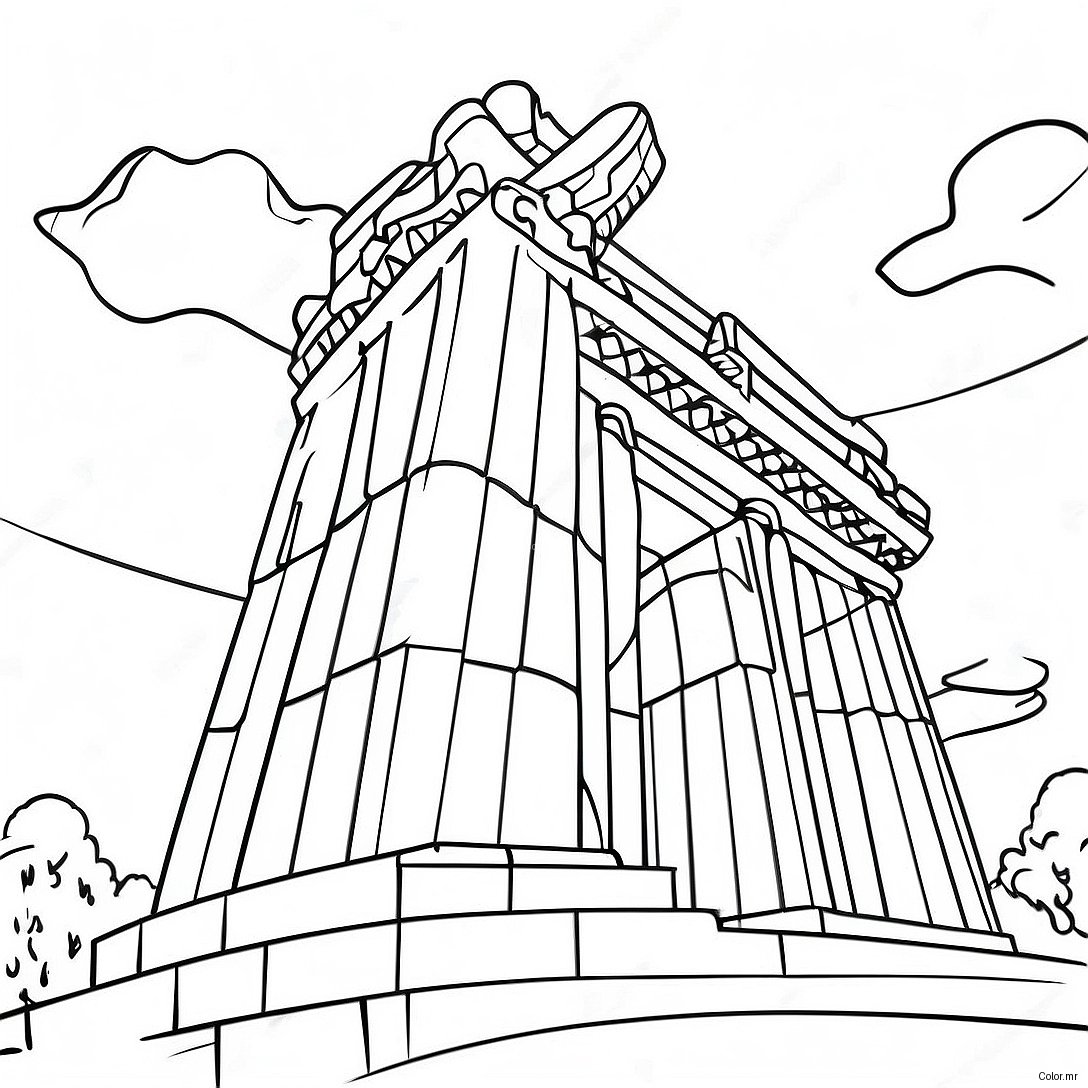 Famous Landmarks Of The United States Coloring Page 8145 6615