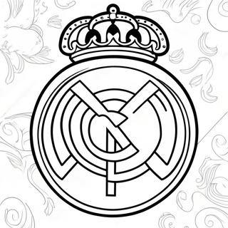 Real Madrid Logo Kleurplaat 10236-8410