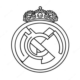 Real Madrid Logo Kleurplaat 10236-8411