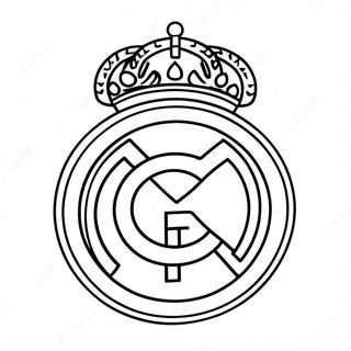 Real Madrid Logo Kleurplaat 10236-8412