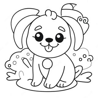 Kawaii Hond Kleurplaat 10707-8780