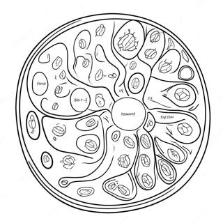 Planten Cel Diagram Kleurplaat 10817-8867