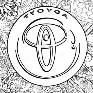 Toyota Logo Kleurplaat 11117-9115