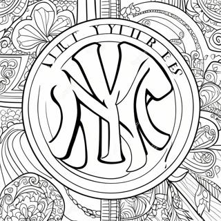 Yankees Logo Kleurplaat 11167-9154