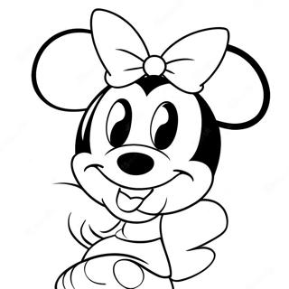 Minnie Mouse Kleurplaat 111-91