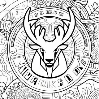 Milwaukee Bucks Logo Kleurplaat 11247-9219