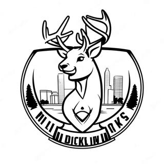 Milwaukee Bucks Logo Kleurplaat 11247-9220