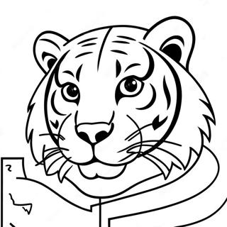 Lsu Tijger Mascotte Kleurplaat 11318-9280