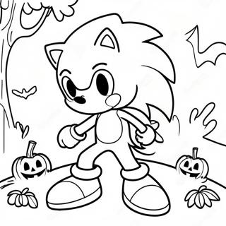 Sonic Halloween Kleurplaat 11407-9347