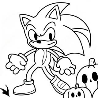 Sonic Halloween Kleurplaat 11407-9348