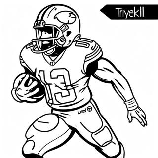 Tyreek Hill In Actie Kleurplaat 1142-915