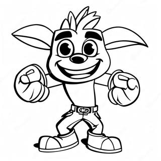 Crash Bandicoot Kleurplaat 11547-9458