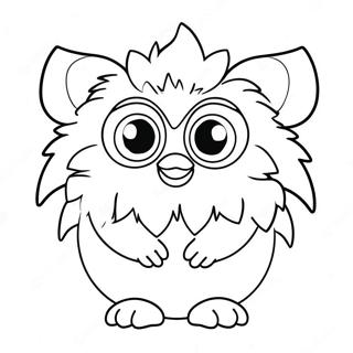 Schattige Furby Met Grote Ogen Kleurplaat 11638-9533