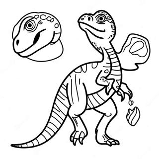 Velociraptor Kleurplaat 1171-934