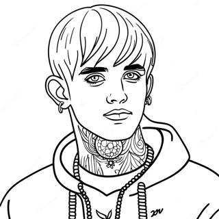 Lil Peep Kleurplaten