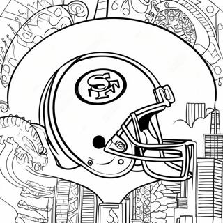 San Francisco 49ers Logo Kleurplaat 11867-9716