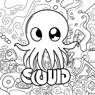 Squid Game Logo Kleurplaat 11917-9756