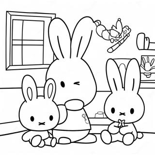 Miffy Met Vrienden Kleurplaat 11928-9765