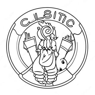 Celtics Logo Kleurplaat 11977-9804