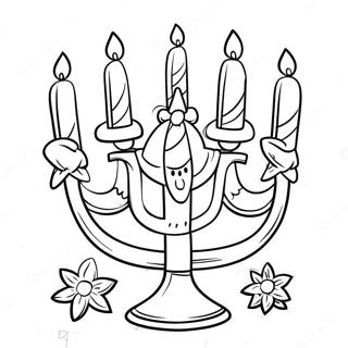 Schattige Hanukkah Kleurplaat 11987-9812