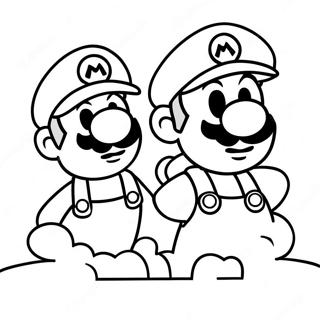 Mario En Luigi Avontuur Kleurplaat 12098-9902