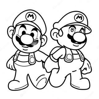 Mario En Luigi Avontuur Kleurplaat 12098-9903