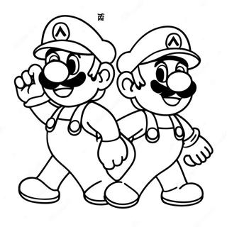 Mario En Luigi Avontuur Kleurplaat 12098-9904