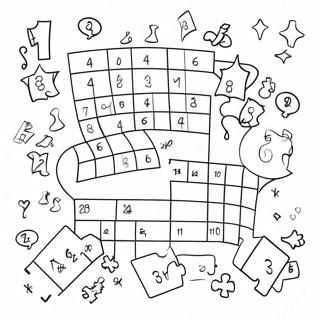 Leuke Wiskunde Puzzel Kleurplaat 12238-10016