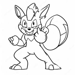 Lucario In Gevechtspositie Kleurplaat 12368-10293