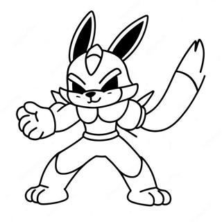 Lucario In Gevechtspositie Kleurplaat 12368-10294