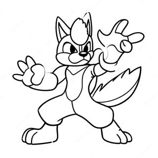 Lucario In Gevechtspositie Kleurplaat 12368-10296