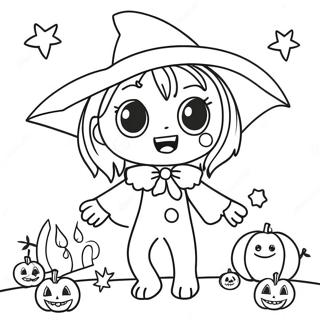 Anime Halloween Kleurplaat 12527-10419