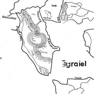 Kaart Van Israel Kleurplaat 12617-10498