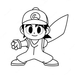 Ash Ketchum Pokemon Kleurplaat 12637-10516