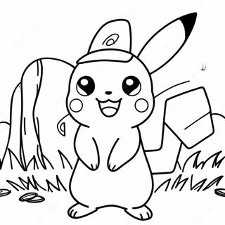 Ash Met Pikachu Kleurplaat 12638-10520