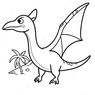 Pterodactyl Kleurplaat 12677-10546