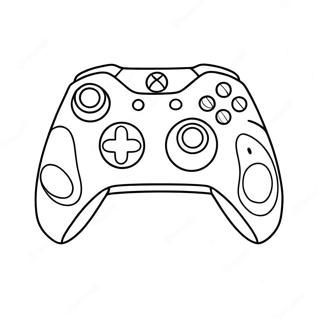 Kleurplaat Van Een Xbox Controller 12927-10744