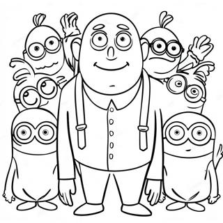 Gru Met Minions Kleurplaat 12948-10761