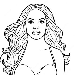 Beyonce Kleurplaat 13107-10885