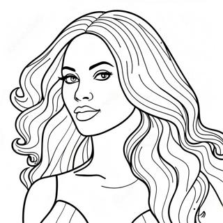 Beyonce Kleurplaat 13107-10886