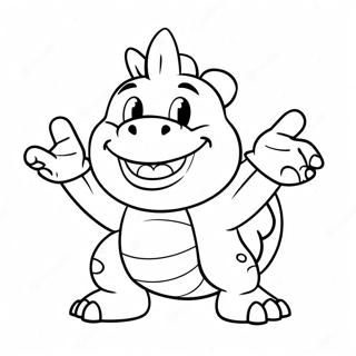 Bowser Jr In Een Ondeugende Houding Kleurplaat 13268-11019