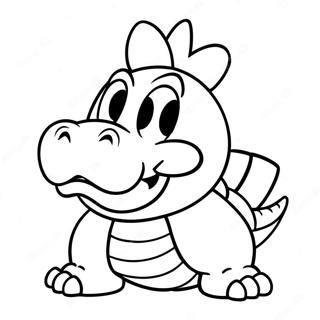 Bowser Jr In Een Ondeugende Houding Kleurplaat 13268-11020