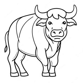 Stier Kleurplaat 13337-11070