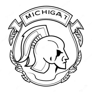 Michigan Voetbal Kleurplaten