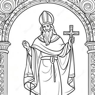 St Patrick Religieuze Kleurplaat 13678-11335