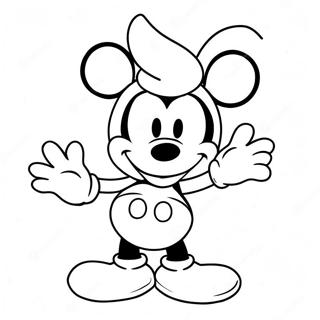 Mickey Mouse Valentijnsdag Kleurplaat 13738-11382