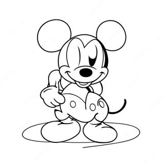 Mickey Mouse Valentijnsdag Kleurplaat 13738-11384