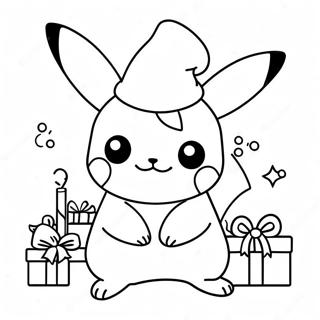 Kerst Pikachu Kleurplaat 14138-11712