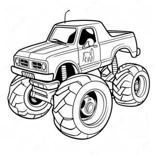 Monster Truck Racing Kleurplaat 14300-11833